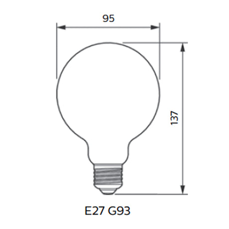 PHILIPS 飛利浦 Master Value LED燈膽 (可調光暗) – 5.9W / E27 / 2200K-2700K/ G93-hong-kong