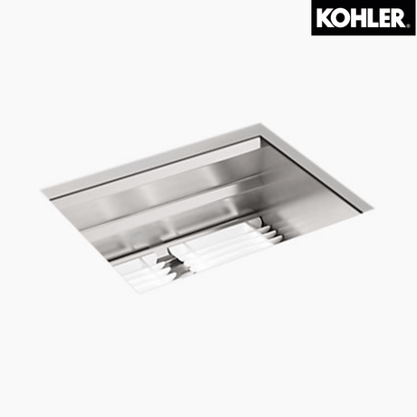 KOHLER K-23650T-C-NA PROLIFIC® 23” 下崁式廚房鋅盆 ( 包括砧板、浸泡籃、瀝水籃及瀝水板)-hong-kong