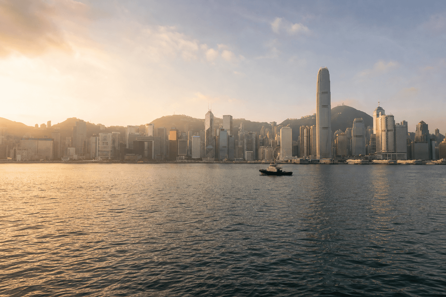 Victoria Harbour at sunrise, representing JACO’s roots in Hong Kong