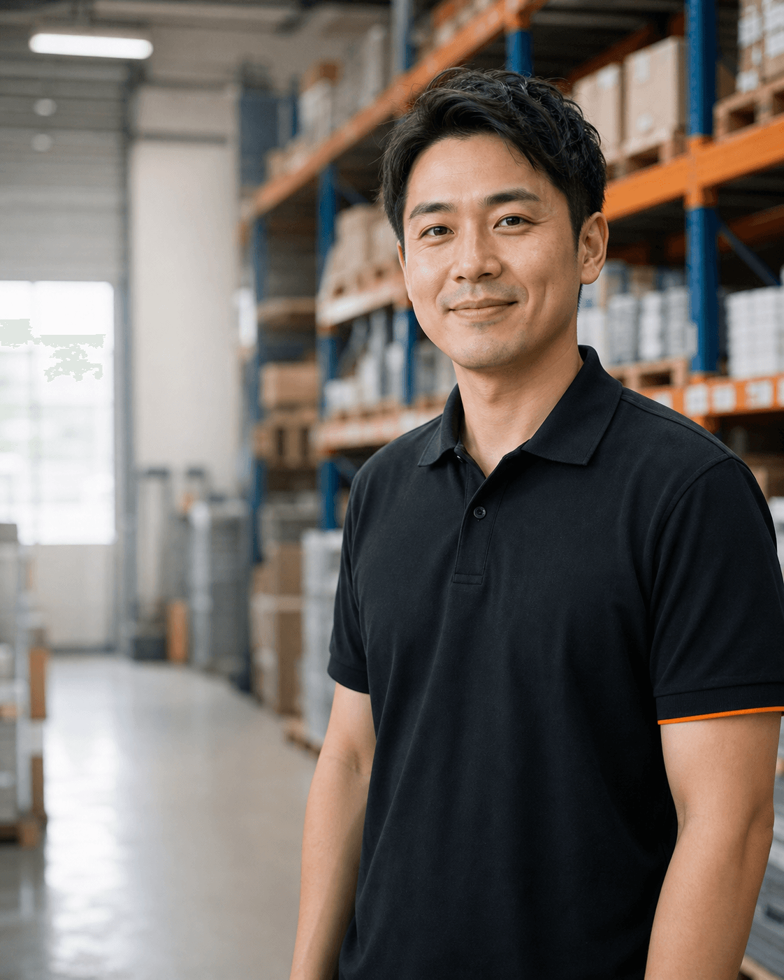 A JACO team member providing service in a warehouse