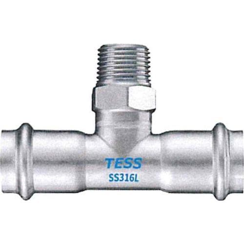 TESS 不銹鋼壓合配件 (316L) - 三通接頭 · 認可信編號 C20240433