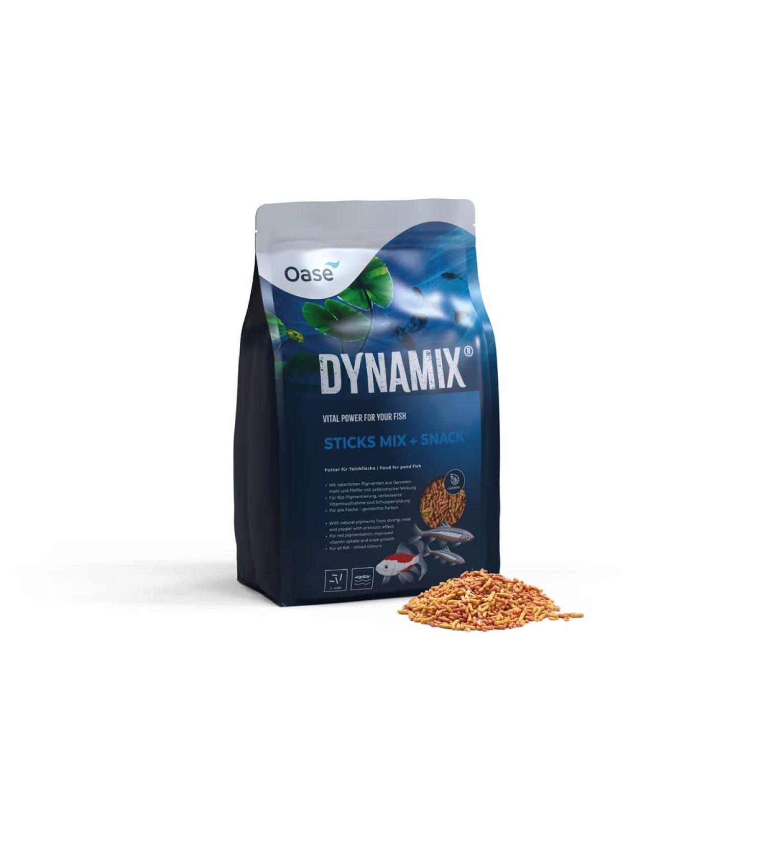 OASE 88694 8 l DYNAMIX Sticks Mix + Snack 飼料/零食