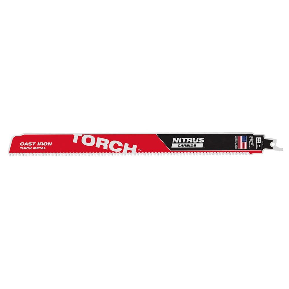 Milwaukee 美沃奇 48-00-5263 SAWZALL™ TORCH™ 12" 8TPI 碳化鎢鋸片 (1 片裝)