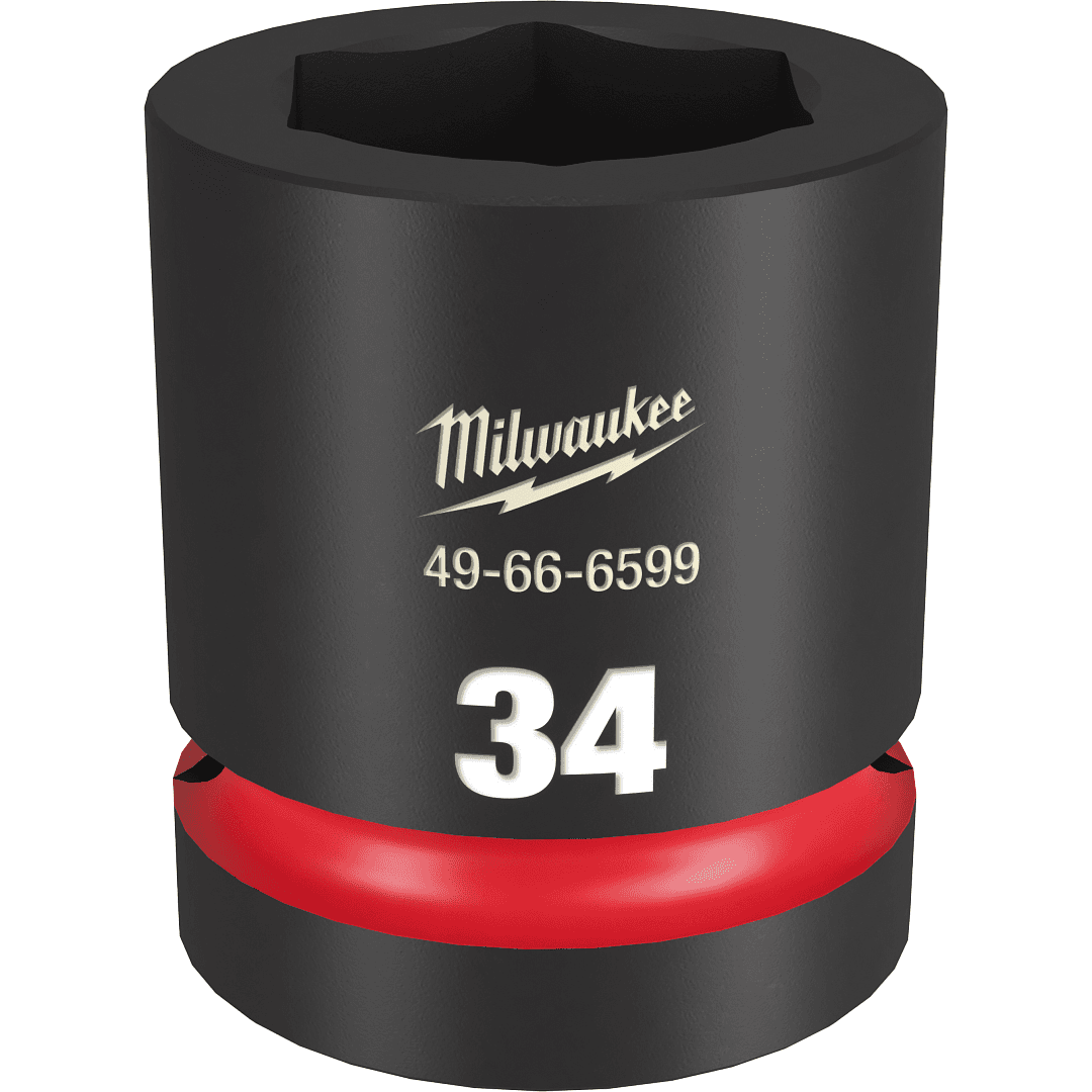 Milwaukee 美沃奇 49-66-6599 1" SHOCKWAVE™ Impact Duty™ 六角套筒 - 34毫米