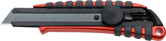 NT Cutter EVO1 Black Blade Red Metal Handle Large Utility Knife