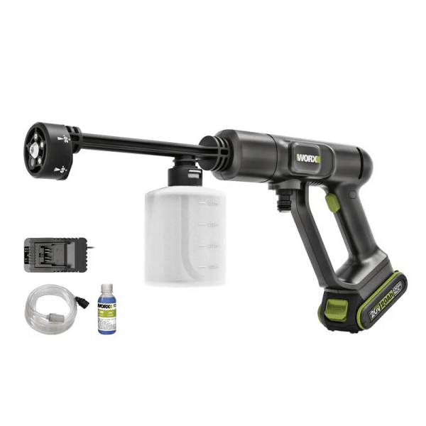 WORX 威克士 WU623.4 20V 充電式高壓清洗機/水槍 (4.0Ah電池 + 6A充電器)