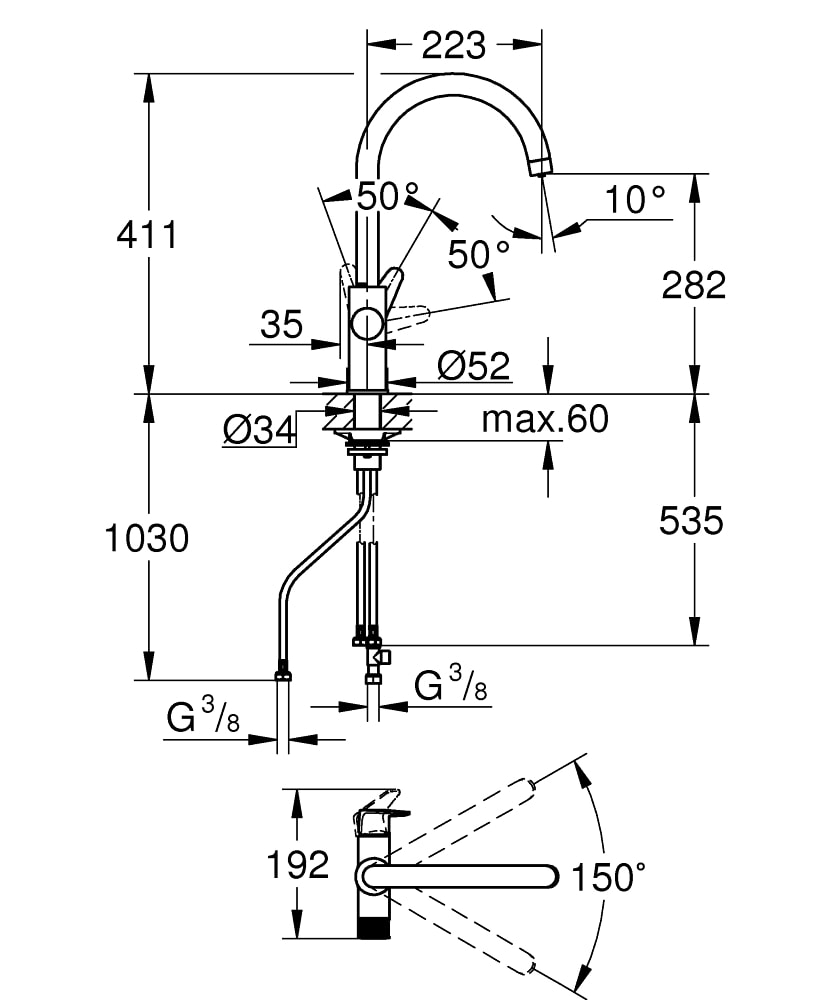 德國 Grohe 30580000 濾水廚房龍頭 + 3M AP2-405G濾水套裝 (包安裝)