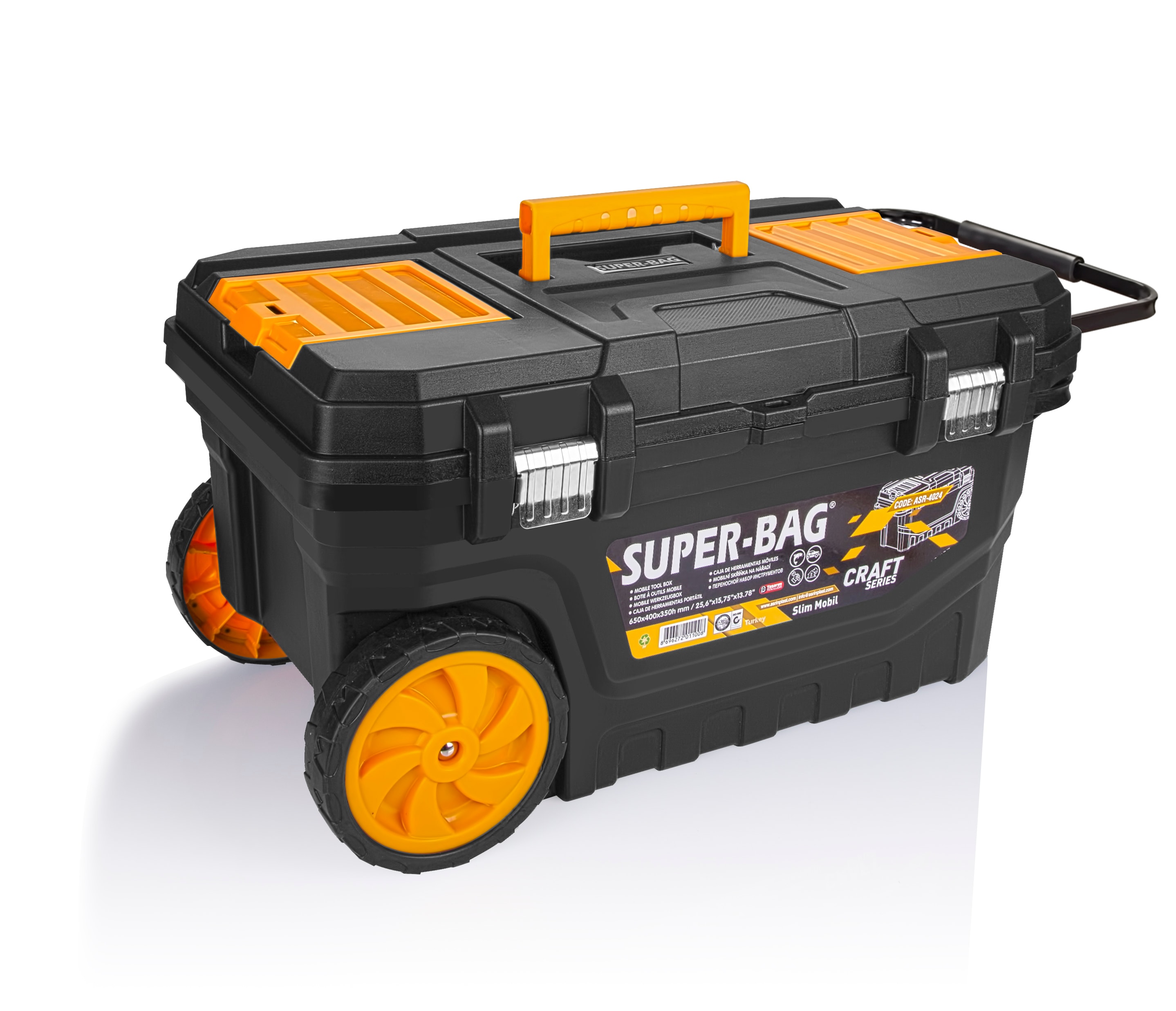 SUPER-BAG ASR-4024 24"(黑色)鐵扣工具車