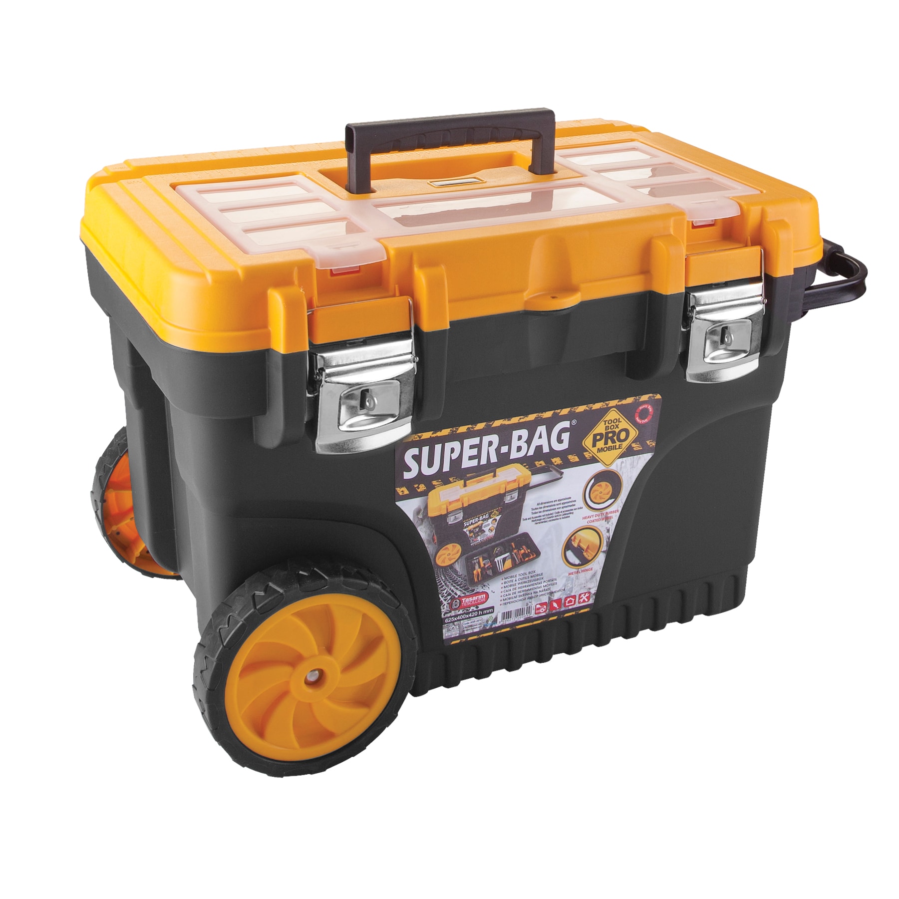SUPER-BAG ASR-2010 24"(黃黑)鐵扣工具車
