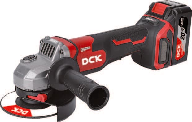 DCK KDSM04-125P 20V 5吋充電式無刷角磨機(安全開關)