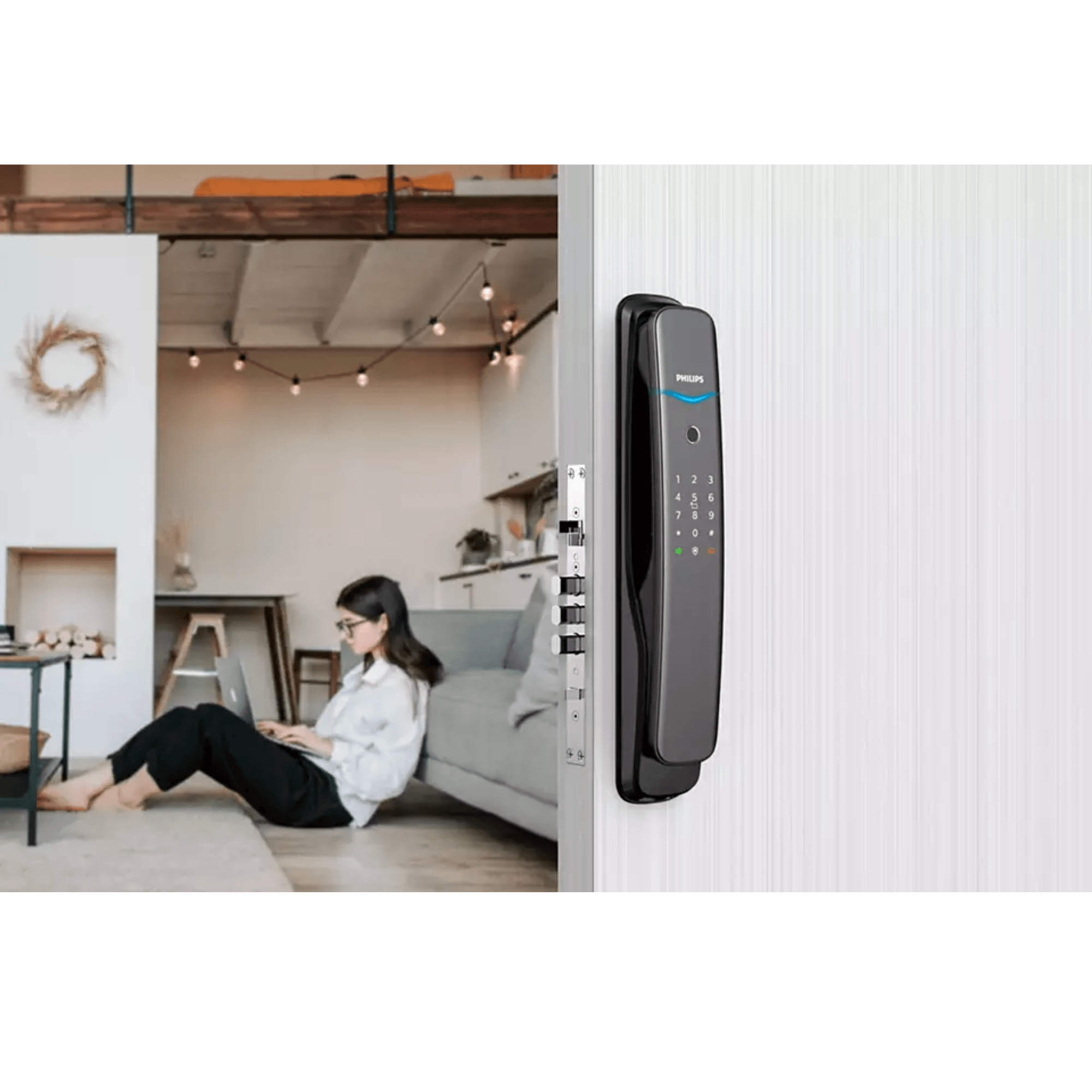 PHILIPS 飛利浦 EasyKey 702E 電子鎖 (曜石黑)【香港行貨】