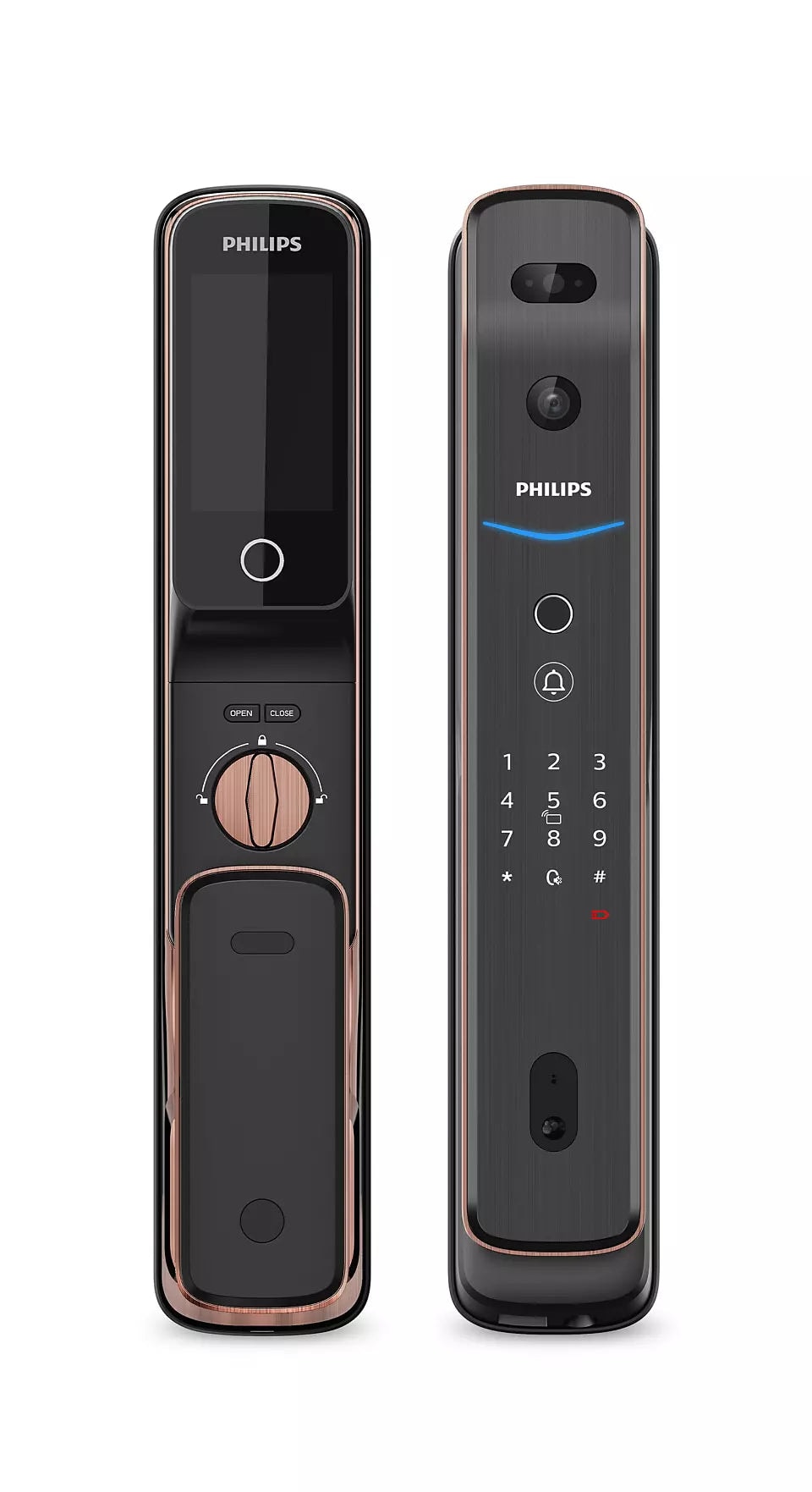 PHILIPS 飛利浦 EasyKey 709FVP 電子鎖 (紅古銅) 【香港行貨】