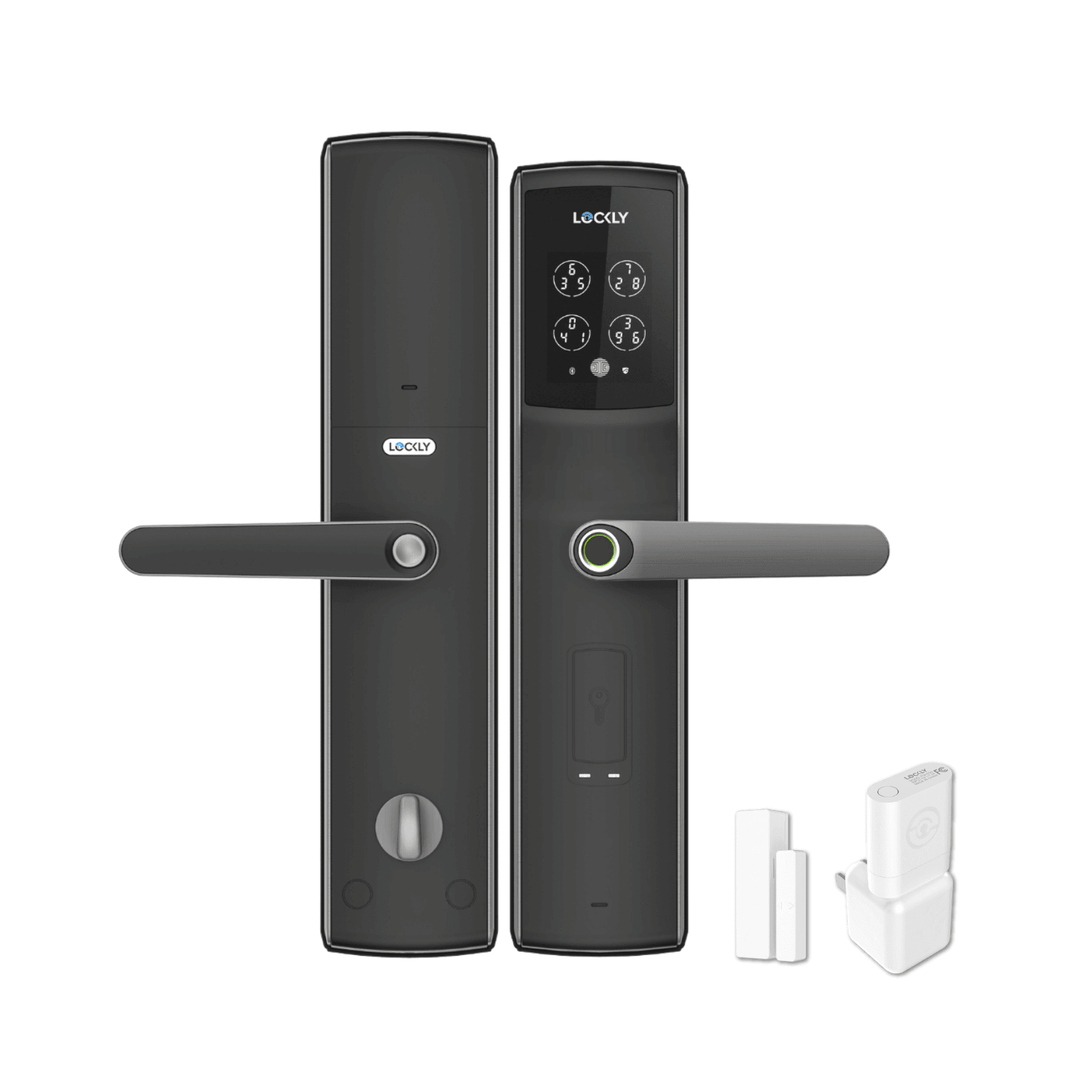 LOCKLY PGD829BF Secure Lux 智能電子門鎖 (太空灰) (包標準安裝)