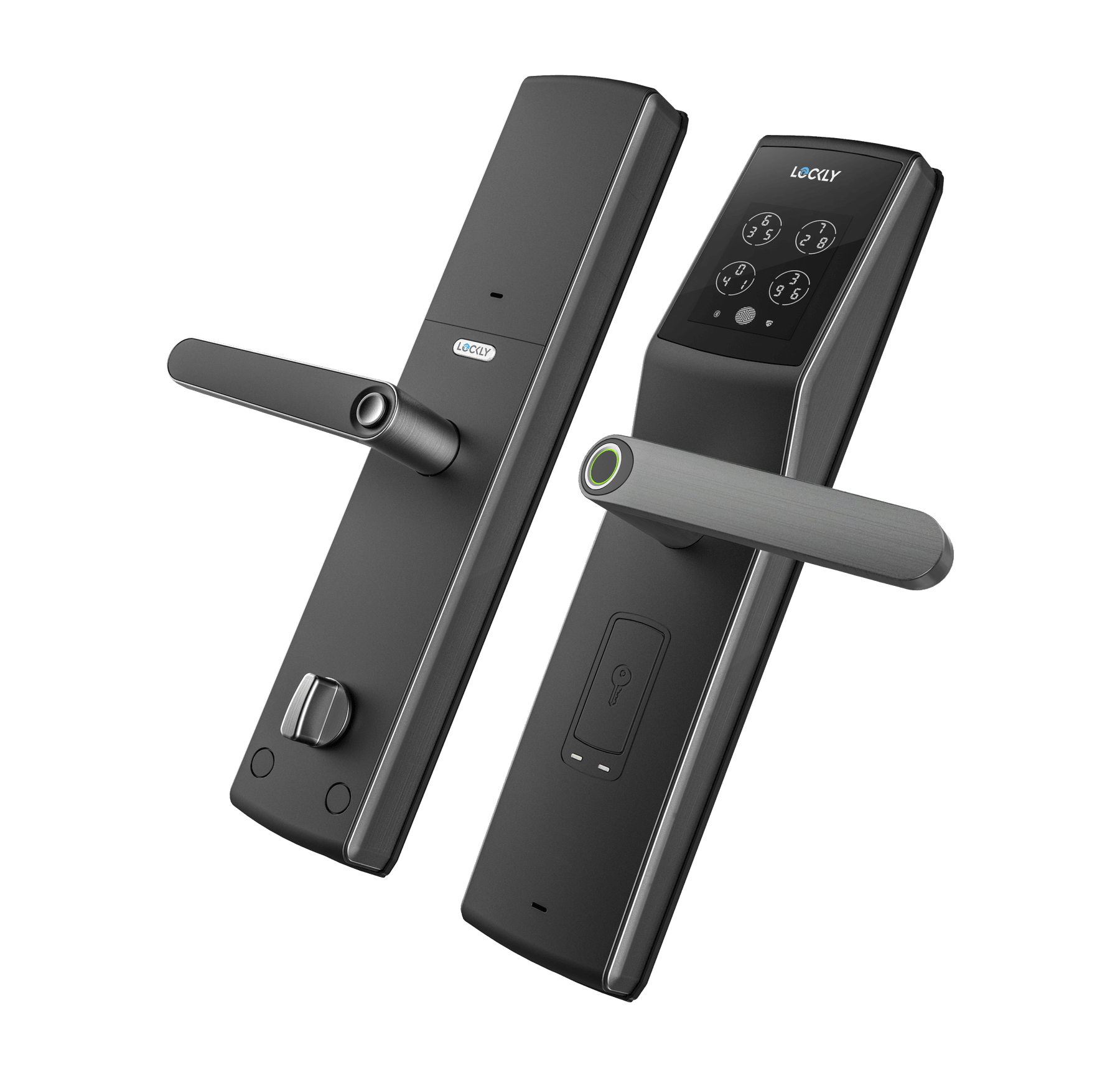 LOCKLY PGD829BF Secure Lux 智能電子門鎖 (太空灰) (包標準安裝)