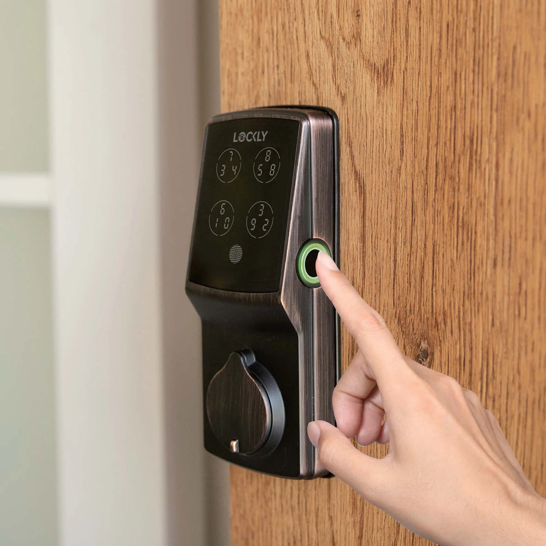 LOCKLY PGD728F Secure Plus 智能電子門鎖 (威尼斯古銅色) (包標準安裝)