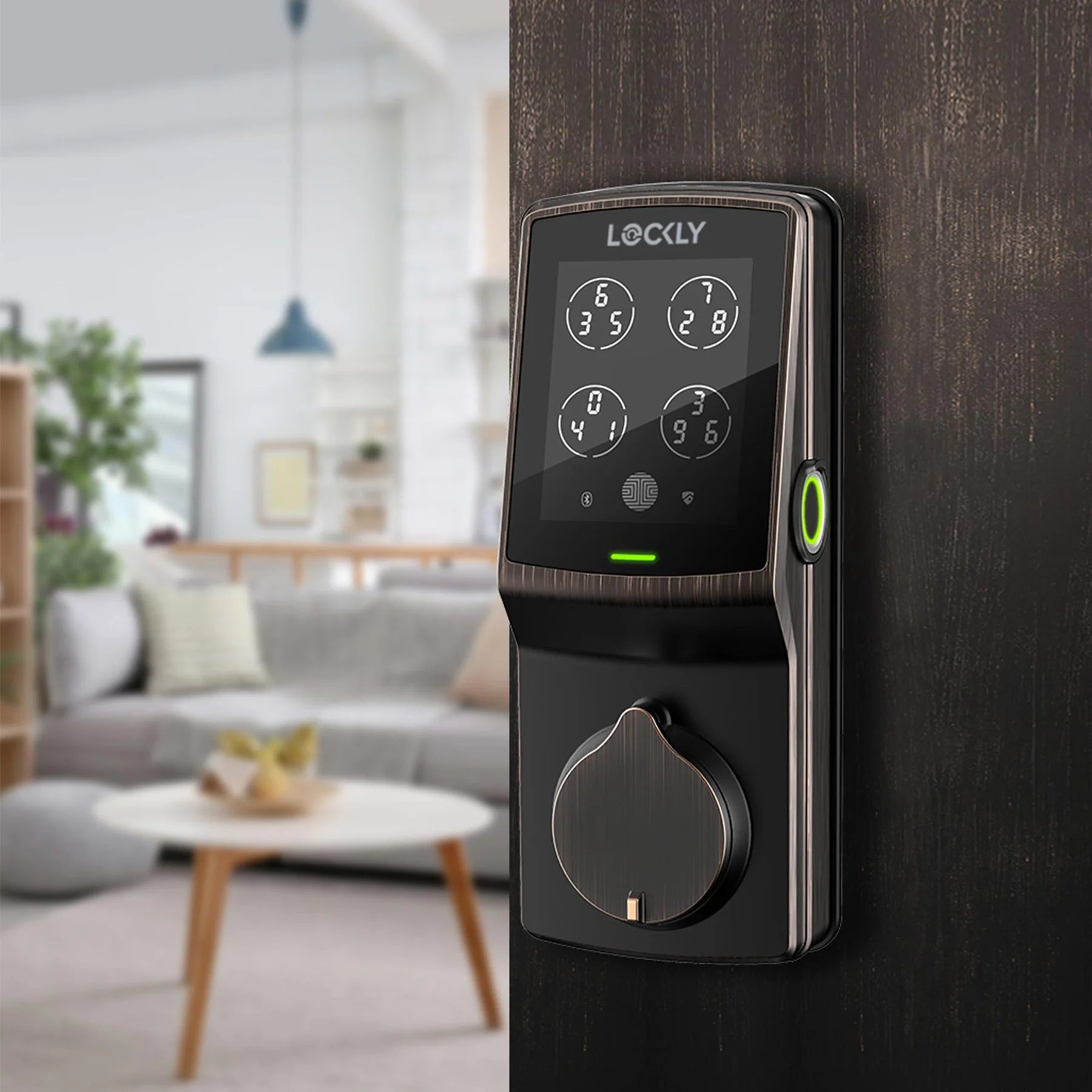 LOCKLY PGD728F Secure Plus 智能電子門鎖 (威尼斯古銅色) (包標準安裝)