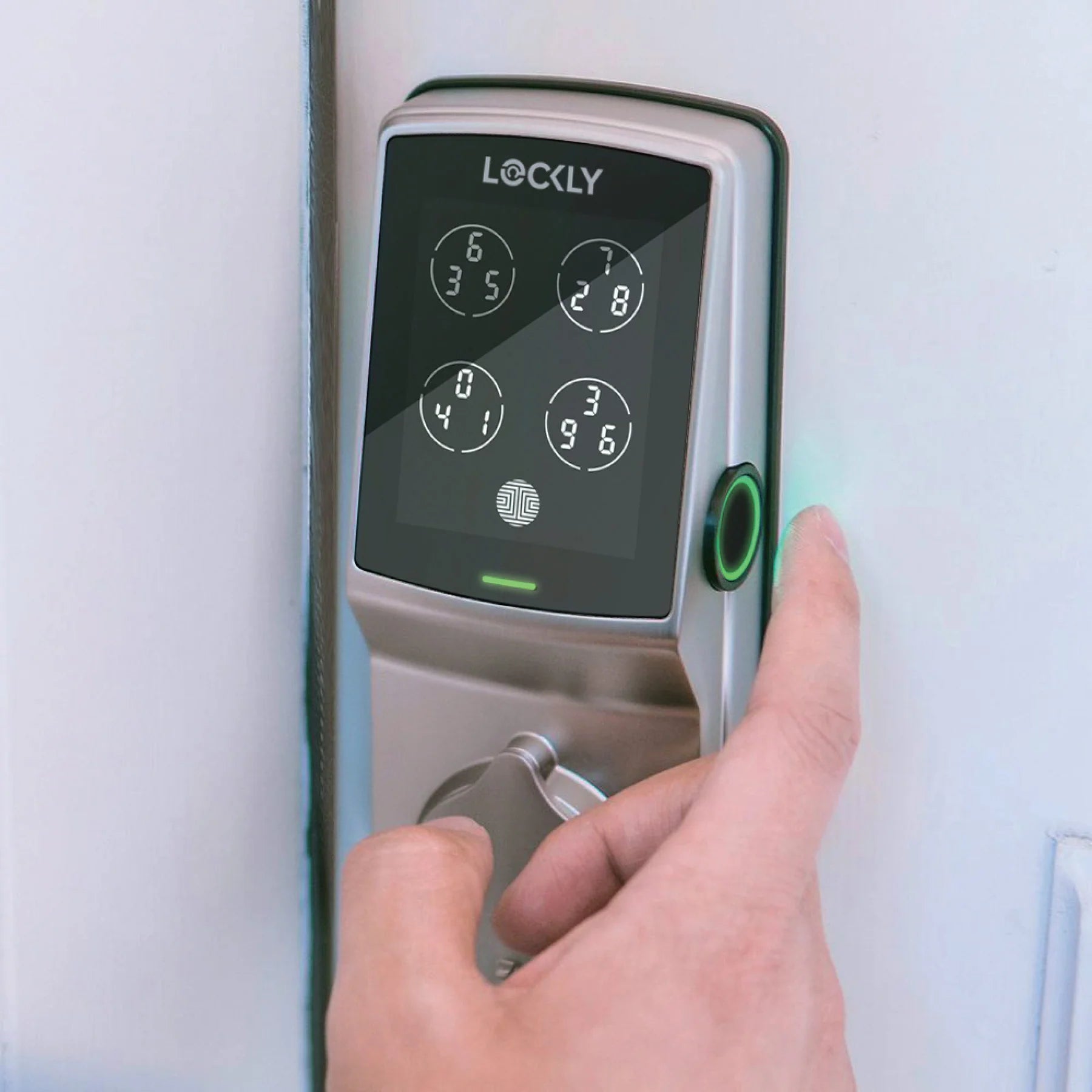 LOCKLY PGD728F Secure Plus 智能電子門鎖 (緞面鎳色) (包標準安裝)