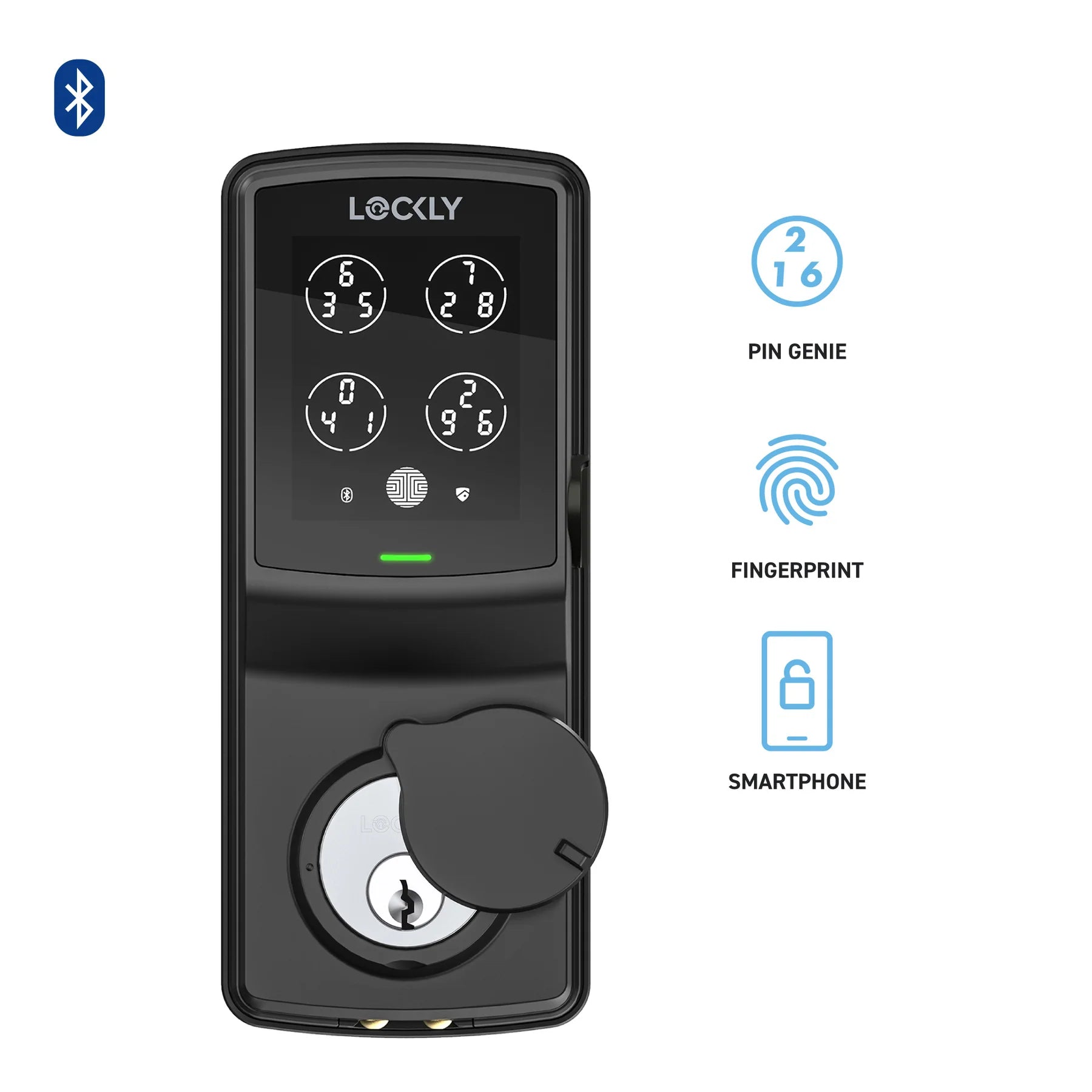 LOCKLY PGD728F Secure Plus 智能電子門鎖 (啞黑色) (包標準安裝)