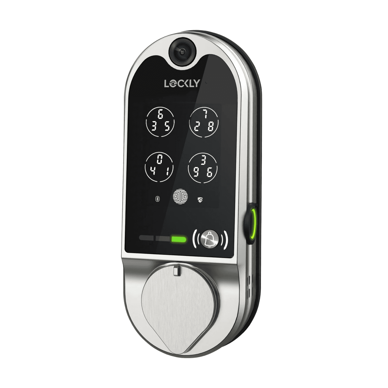 LOCKLY PGD798 Vision™ 智能電子門鎖 (緞面鎳色) (包標準安裝)