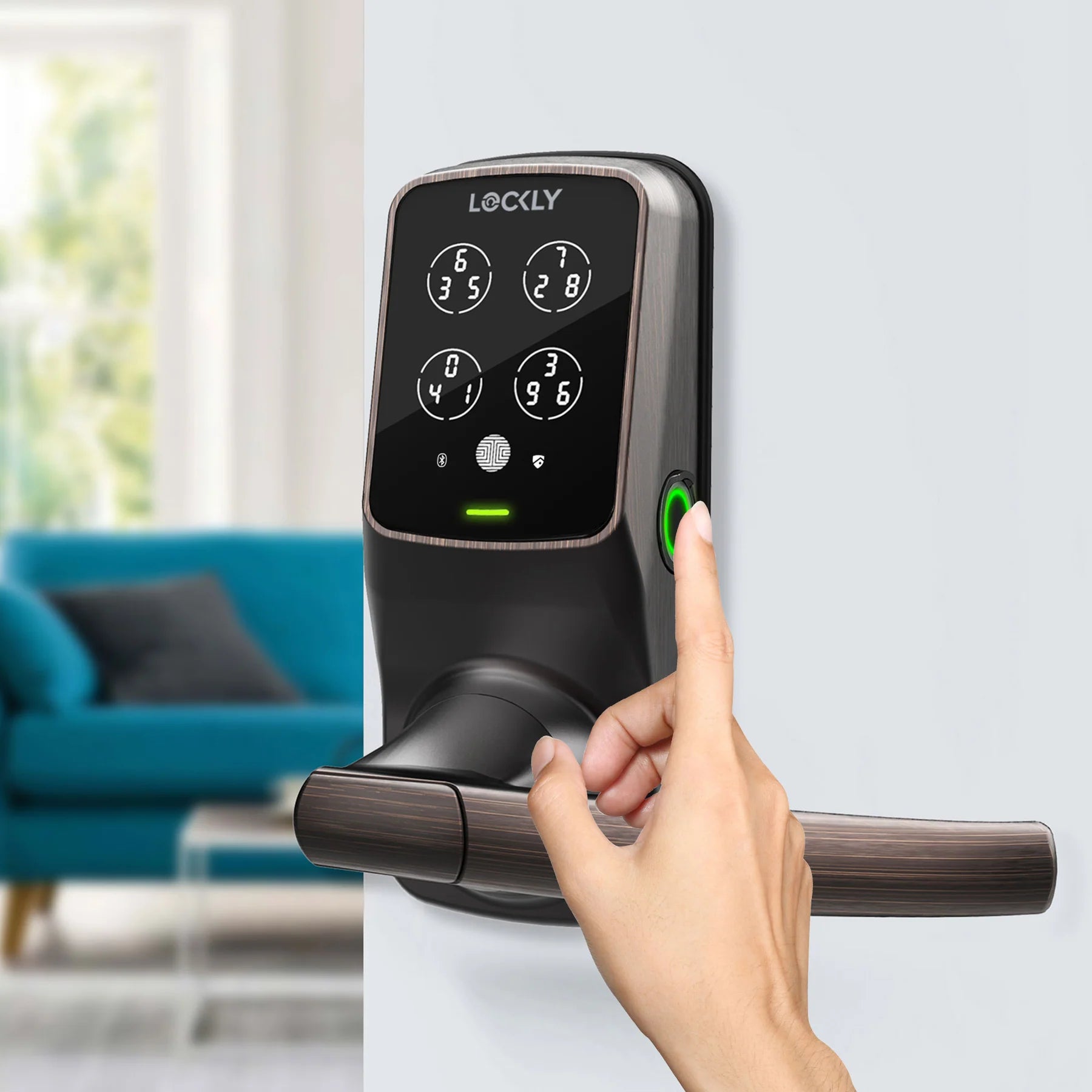 LOCKLY PGD628F Secure Plus 智能電子門鎖 (威尼斯古銅色) (包標準安裝)