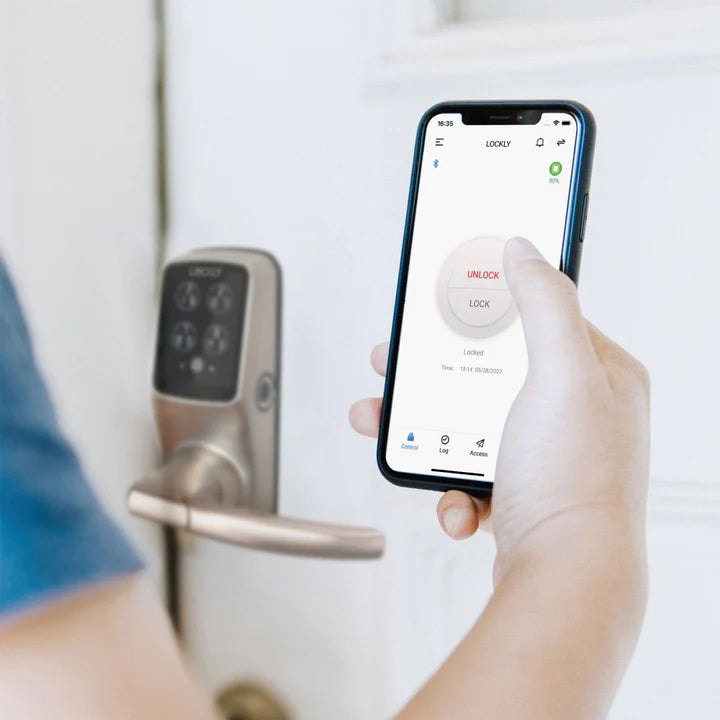 LOCKLY PGD628F Secure Plus 智能電子門鎖 (緞面鎳色) (包標準安裝)