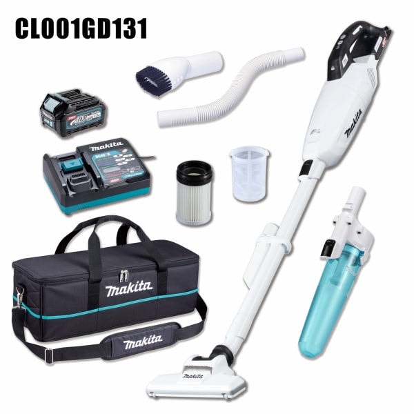 Makita 牧田 CL001GD130 / CL001GD131 40V Max 充電式吸塵機 (膠囊式)(套裝版-黑/白)