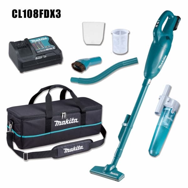 Makita CL108FDX3 / CL108FDWX3 12V Cordless Vacuum Cleaner Set (Capsule Type)