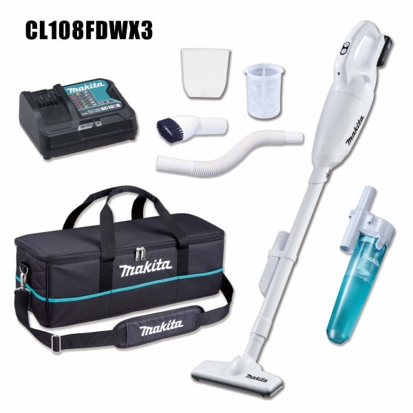 Makita 牧田 CL108FDX3 / CL108FDWX3 12V 充電式吸塵機套裝 (膠囊式)