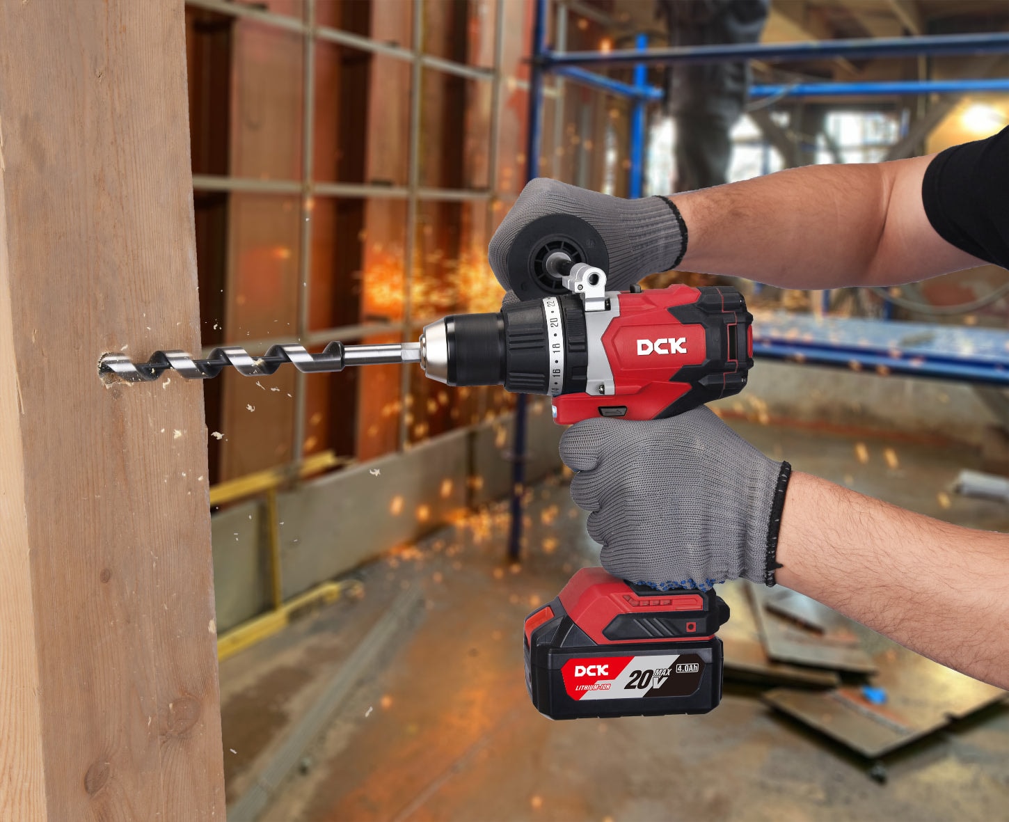 DCK KDJZ03-13 20V 充電式無刷衝擊電鑽