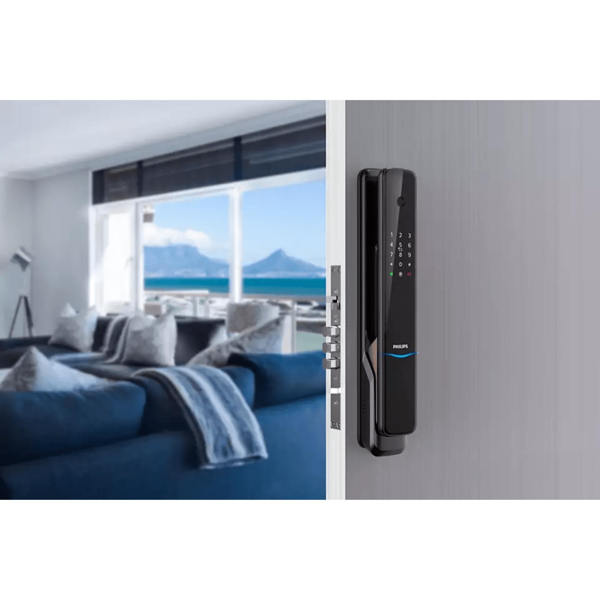 PHILIPS 飛利浦 EasyKey 9300 電子鎖 (紅古銅)【香港行貨】-hong-kong