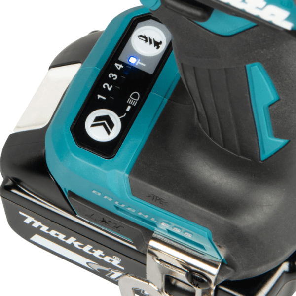 Makita DTD201Z 控制面板 T 模式指示燈特寫