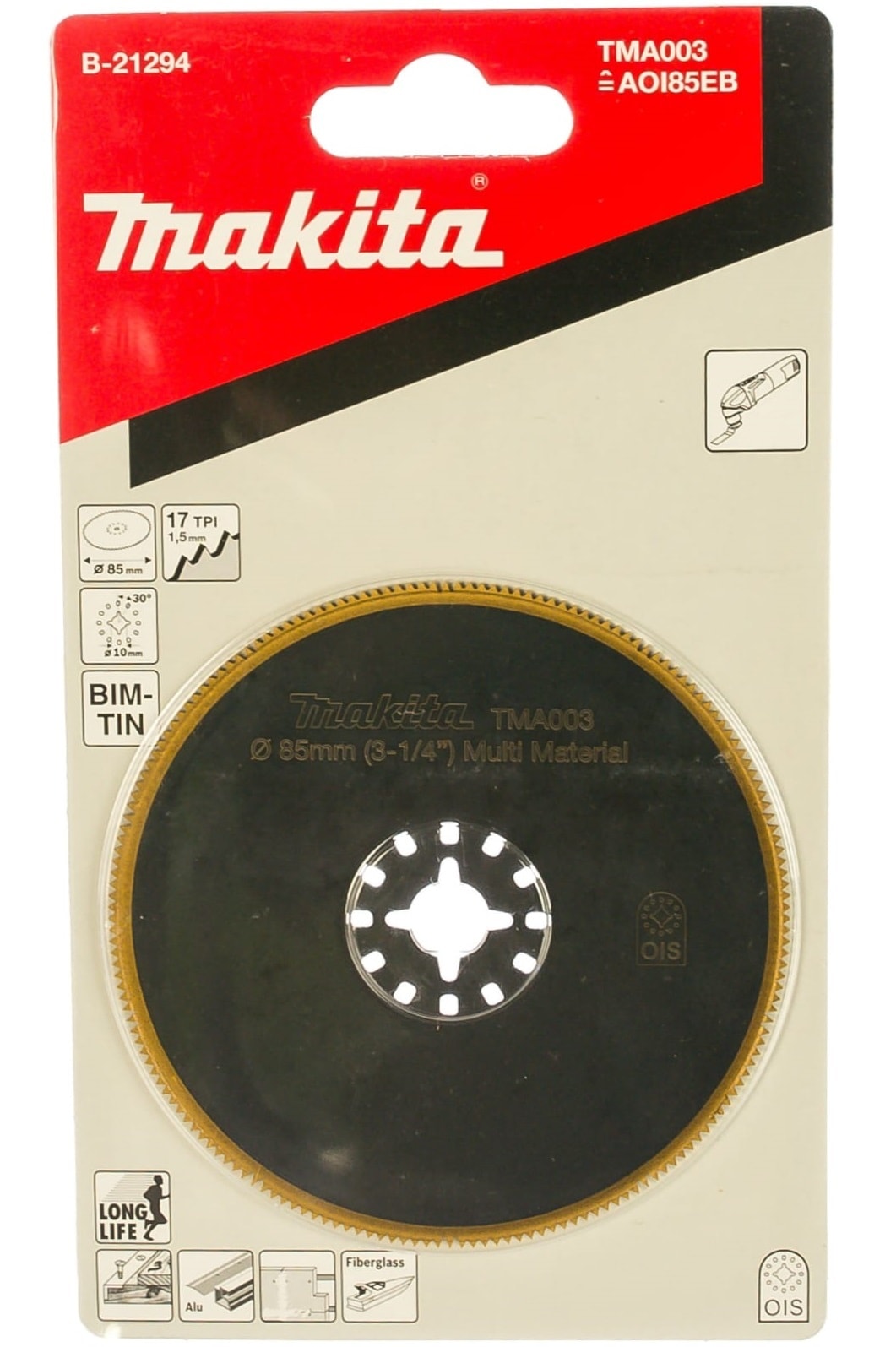 牧田 B-21294 圓刀片85mm(包裝)