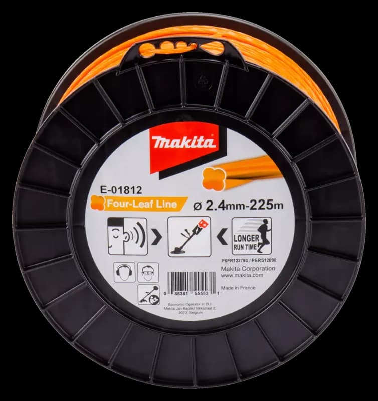 Makita 牧田 E-01812 四葉形尼龍繩2.4毫米X225米