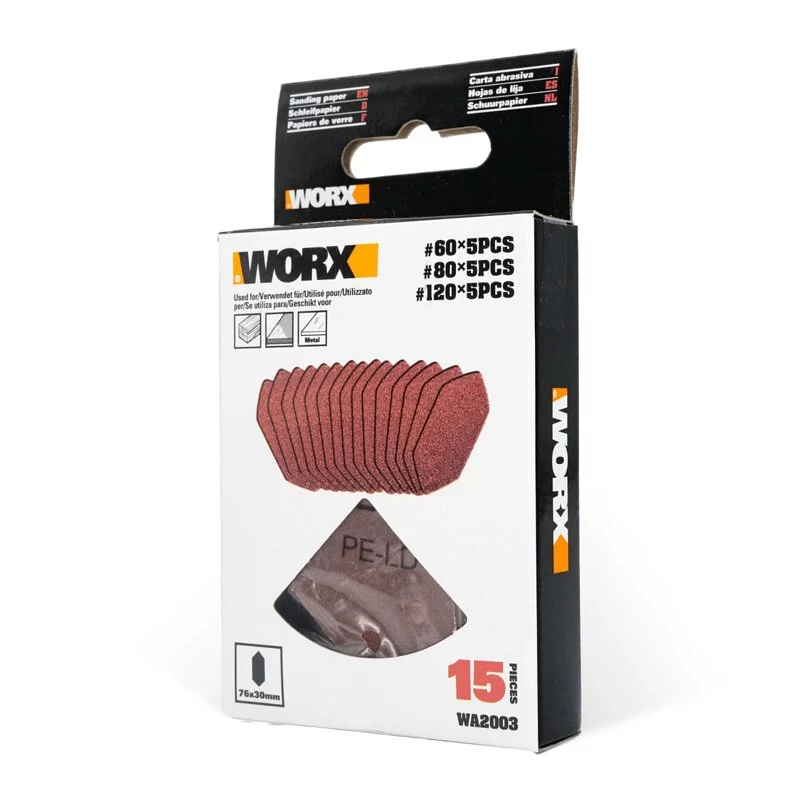 WORX WA2003 指形 76x30mm 砂紙套裝