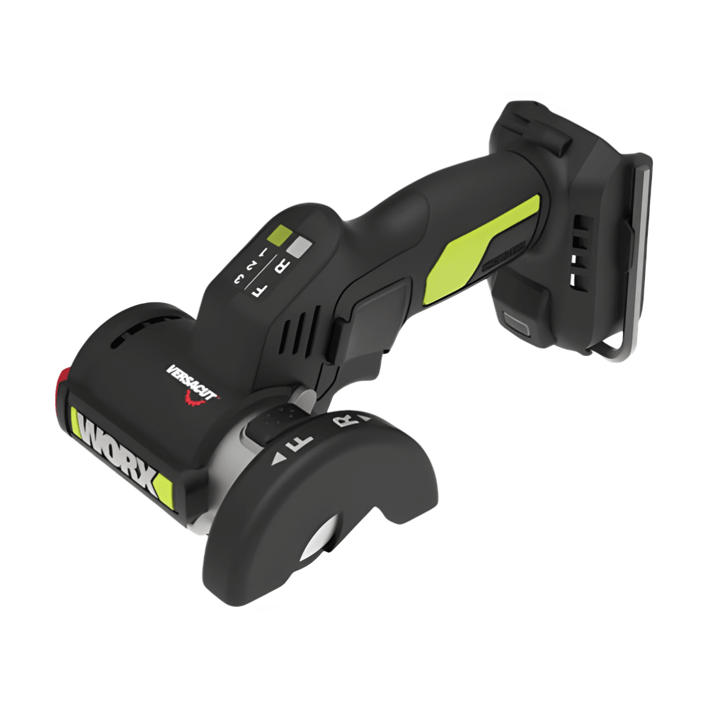 WORX 威克士 WU802.9 20V 76mm 無刷調速角磨機淨機主機白底產品圖