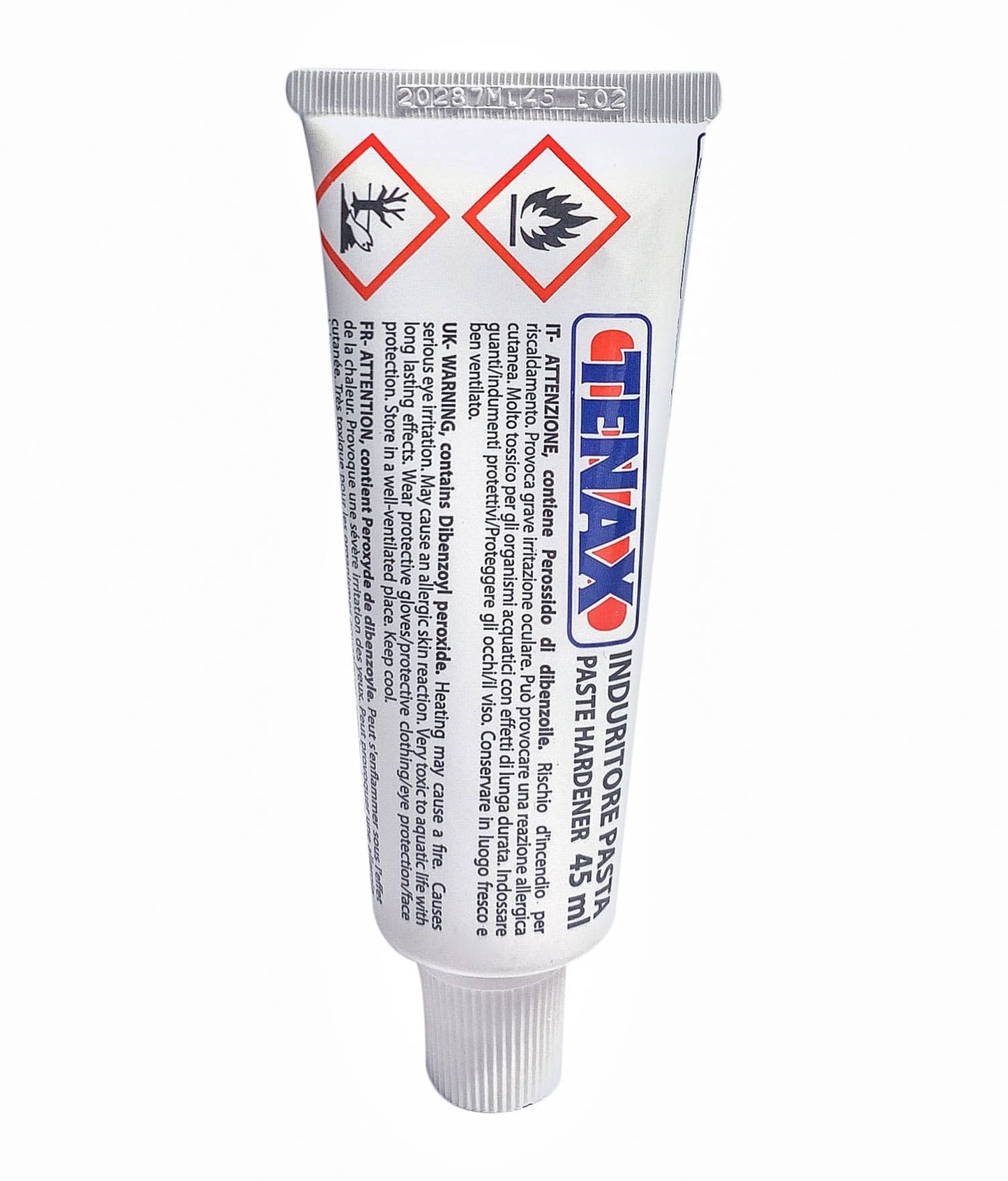 TENAX TENHARD45 雲石膠催乾劑 45毫升(細節/警示標籤)