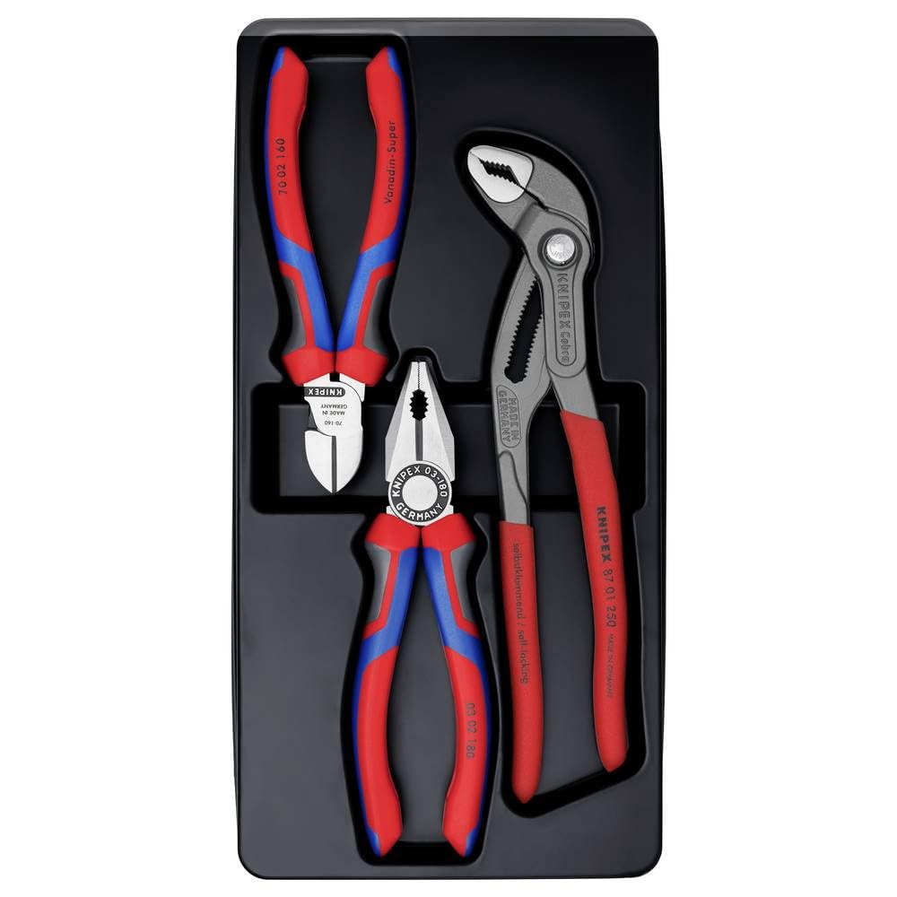 KNIPEX 00 20 09 V01 暢銷工具套裝 (3件裝)(另一角度)
