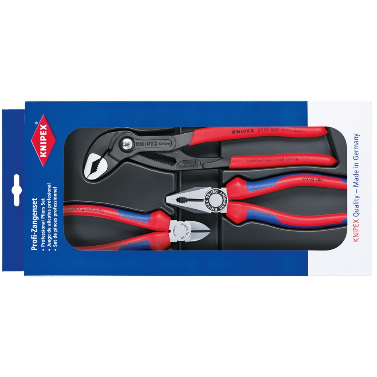 KNIPEX 00 20 09 V01 暢銷工具套裝 (3件裝)(細節)