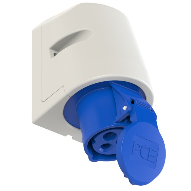 CEE 113-6 掛牆插座 16A 3針 220V(三側面)