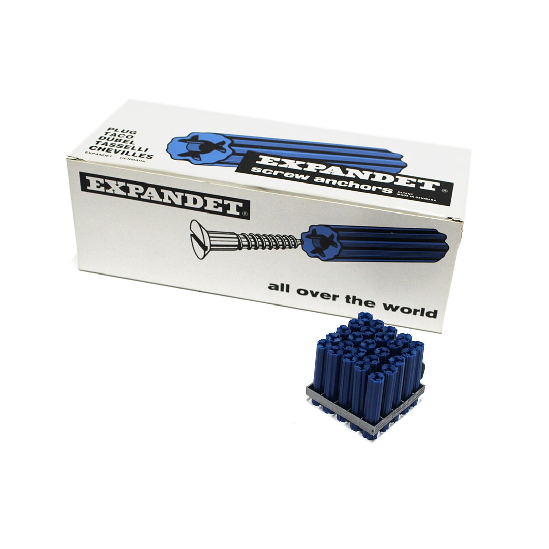 EXPANDET EXP00B50 藍色2寸牆塞包裝(正面)