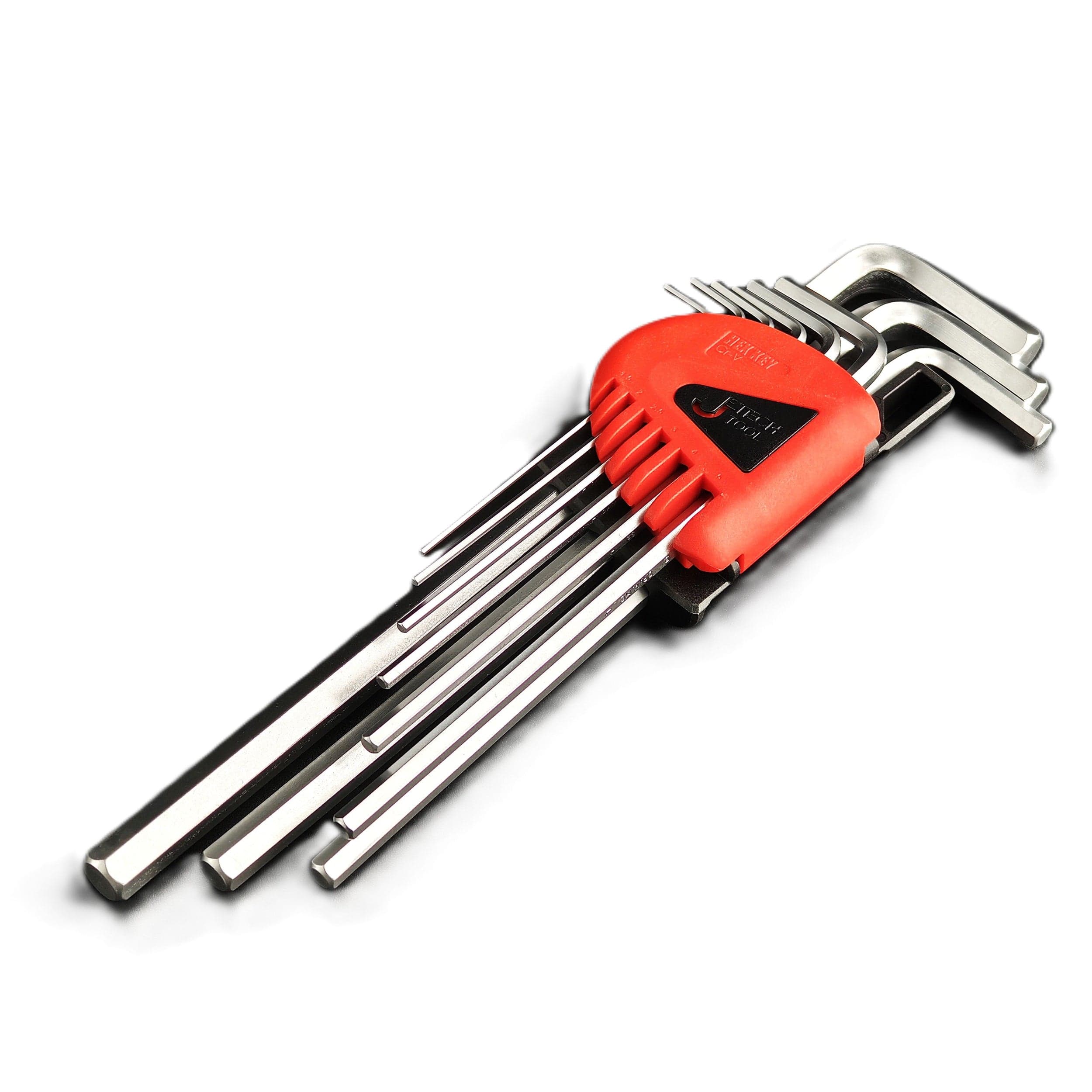 JETECH PL Extra-Long Chrome Flat-End Hex Key Sets