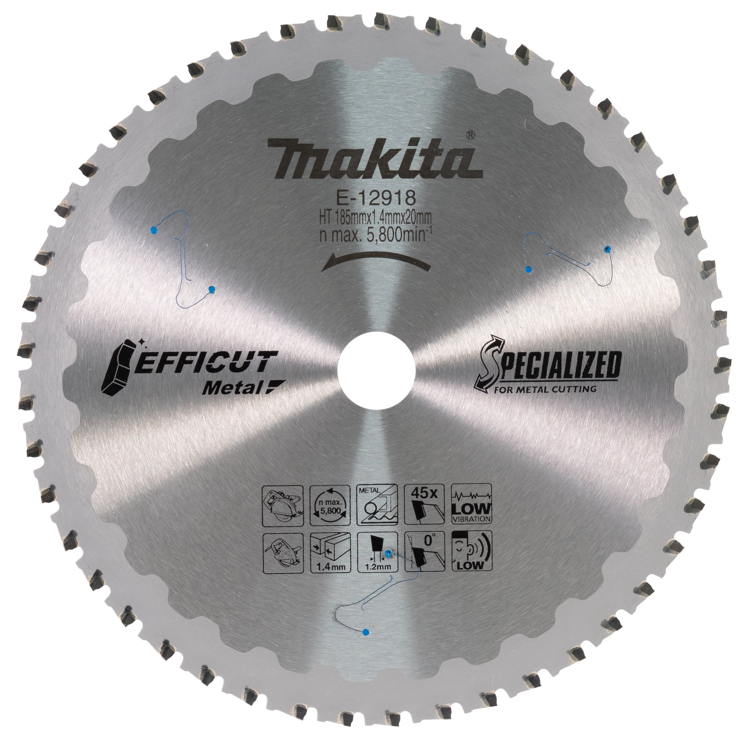 Makita 牧田 E-12918 硬質合金鋸片 185X20X45T