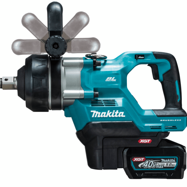 Makita 牧田 TW009GZ 充電式扳手,展示側柄 360° 可調校位置
