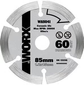 WORX WA5041 85MM 瓷磚 8mm 金鋼石鋸片