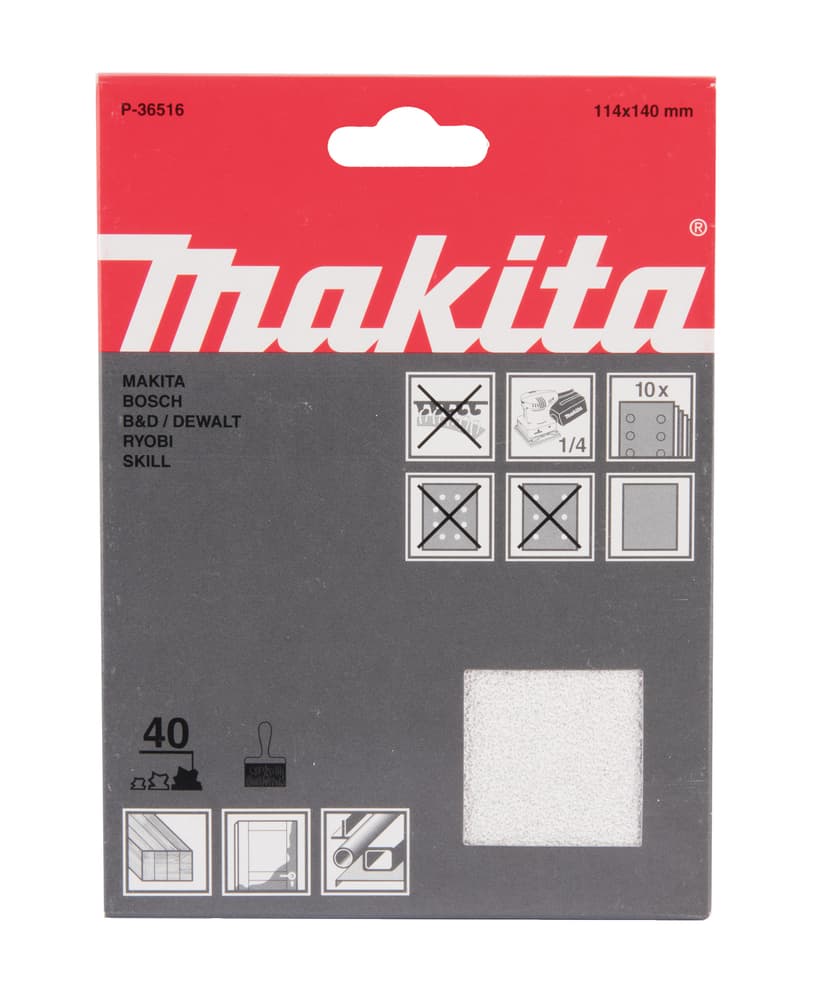Makita 牧田 P-36516 砂紙 W114 X 140MM G40