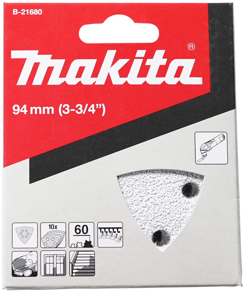 Makita B-21680 三角砂紙包裝(正面)