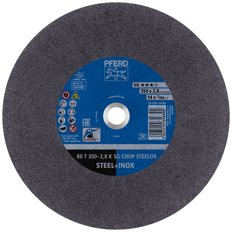 PFERD 馬圈 PFECDS14 14" 特薄不銹鋼咭碟 (切割片) 350x2.8x25.4