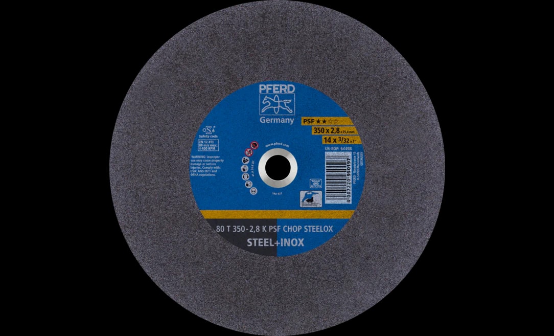 PFERD PFECDS14 350mm 不銹鋼切割片(正面)