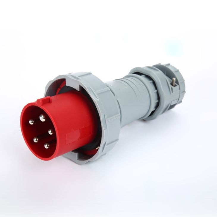 積高 AJ-2352 工業防水插頭 63A 5針 380V(三Quarter角度)
