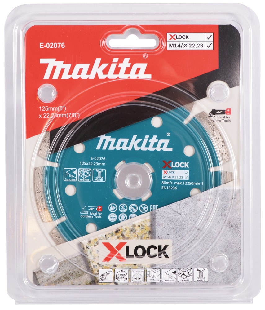 牧田 E-02076 X-LOCK金鋼石鋸片125 包裝